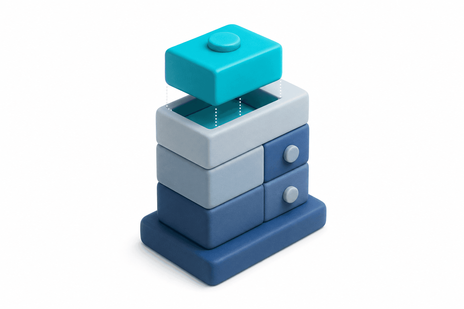 Three steps in a purchase flow where the final pay action is visually emphasized.